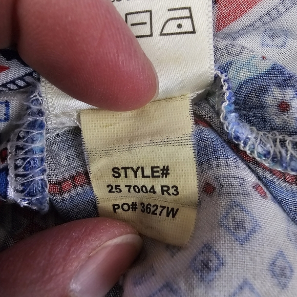 Jordache Kids Girls White Denim White Lace Blue Printed Skirtall Overalls Dress - Picture 9 of 9